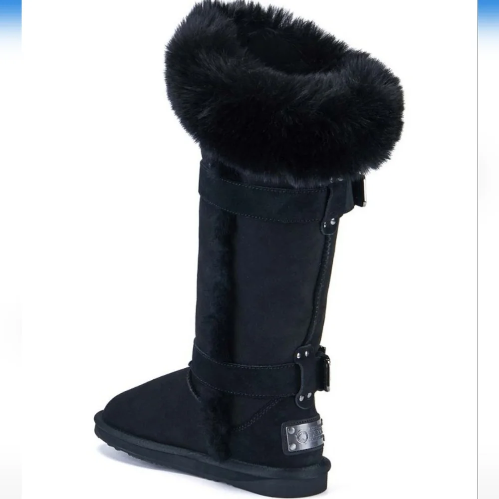 Australia Luxe Collective Tsar Tall Leather Sheepskin Boot #467 - Picture 3 of 15